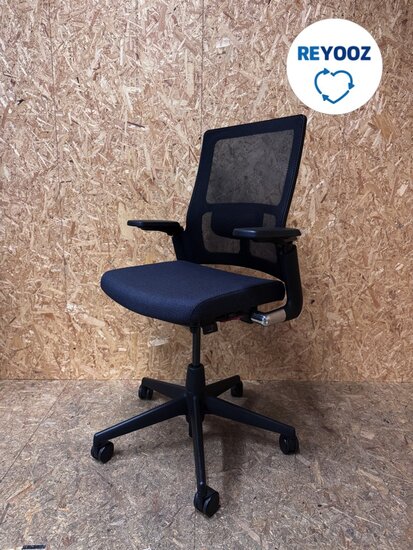 Ahrend 2020 - Verta - zwart/grijs - kunststof voetkruis