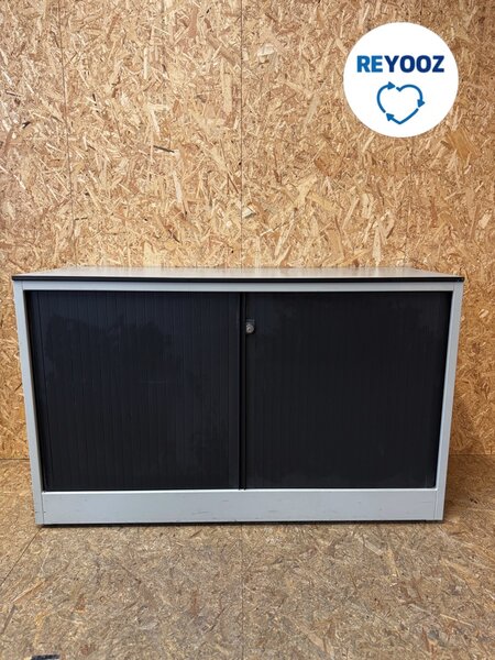 Ahrend roldeurkast - 74x120x45cm - lichtgrijs