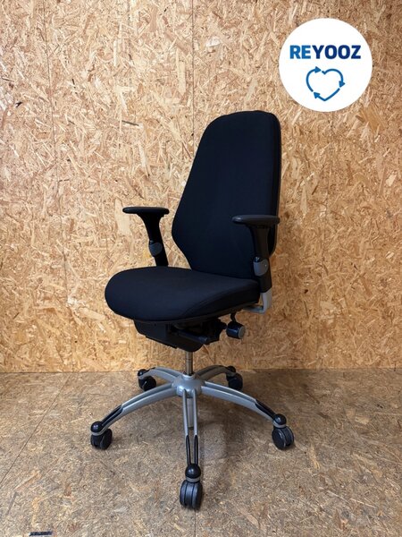 RH Logic 400 - ergonomische bureaustoel - zwart - tweedehands