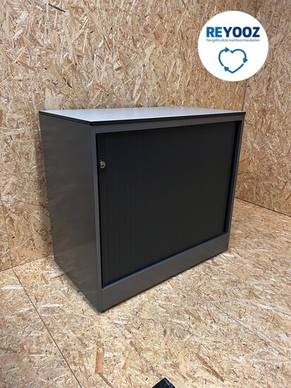 Ahrend roldeurkast - 74cm hoog - 80cm breed - 45cm diep - antracietgrijs