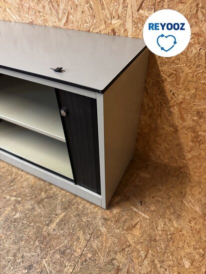 Ahrend roldeurkast - 74x120x45cm - lichtgrijs
