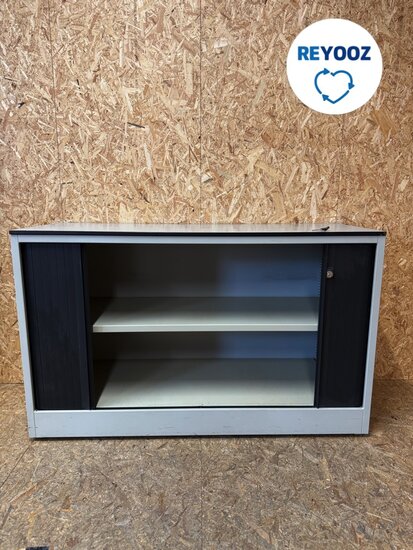 Ahrend roldeurkast - 74x120x45cm - lichtgrijs