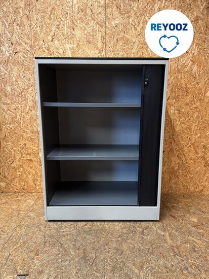 Ahrend roldeurkast - 110x80x45cm - lichtgrijs