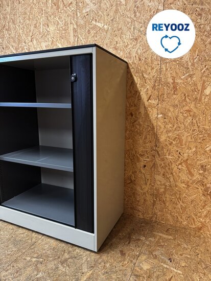 Ahrend roldeurkast - 110x80x45cm - lichtgrijs