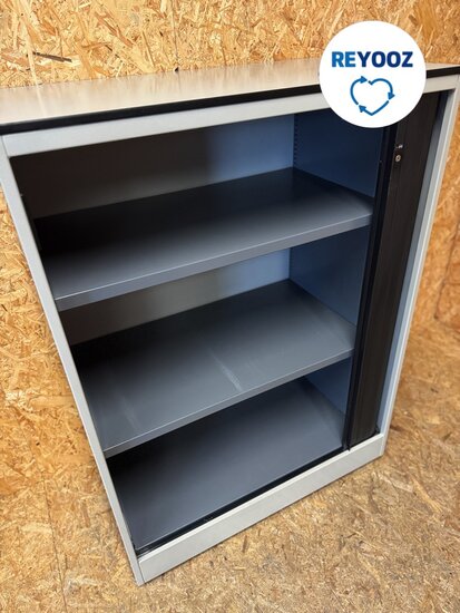 Ahrend roldeurkast - 110x80x45cm - lichtgrijs