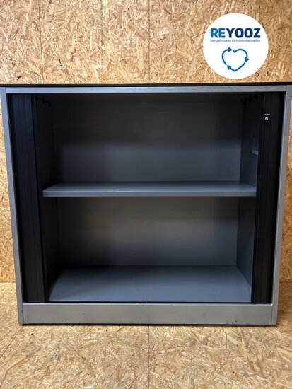 Ahrend roldeurkast - 120x120x45cm - zilvergrijs