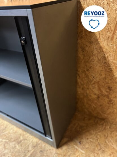 Ahrend roldeurkast - 120x120x45cm - zilvergrijs