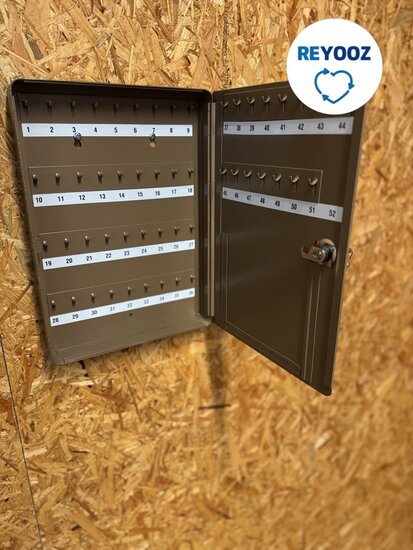 Sleutelkast 34cm metaal met sleutel