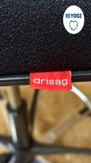 Drisag baliestoel of receptiestoel - zwart - tweedehands