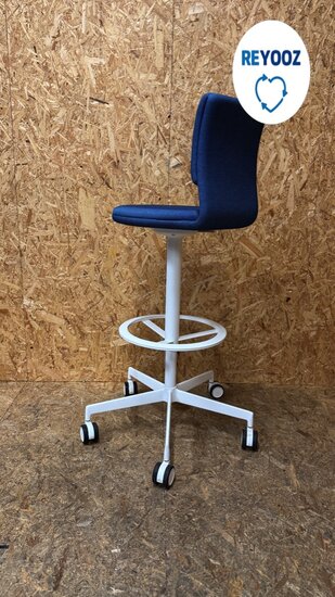 LaPalma laboratorium stoel  - baliestoel of receptiestoel - blauw