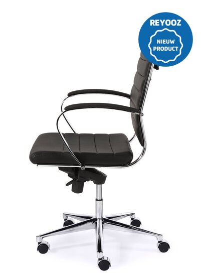 Design vergaderstoel Magine 600PUZ - zwart - medium rug