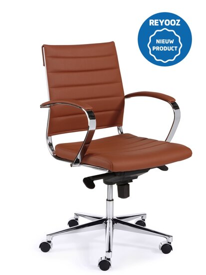 Design vergaderstoel Magine 600PUZ - bruin - medium rug