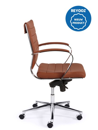 Design vergaderstoel Magine 600PUZ - bruin - medium rug