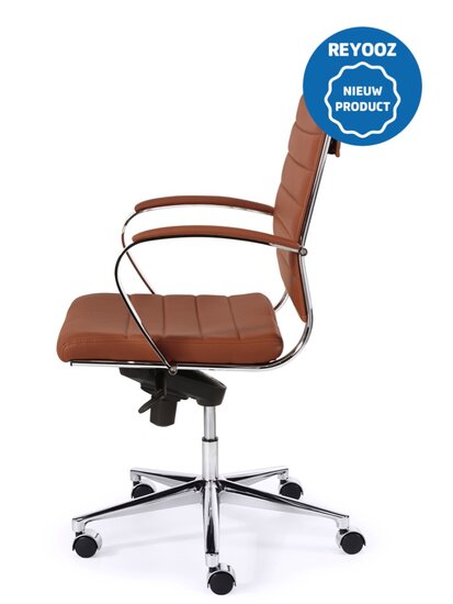 Design vergaderstoel Magine 600PUZ - bruin - medium rug
