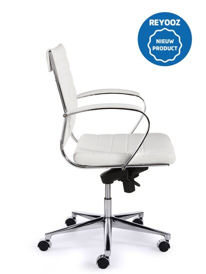 Design vergaderstoel Magine 600PUZ - wit - medium rug