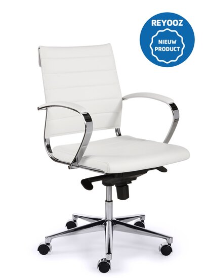 Design vergaderstoel Magine 600PUZ - wit - medium rug