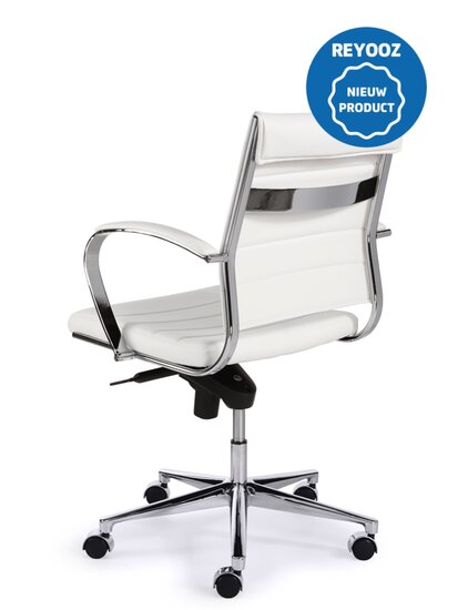 Design vergaderstoel Magine 600PUZ - wit - medium rug