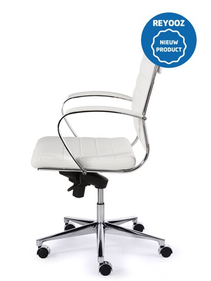 Design vergaderstoel Magine 600PUZ - wit - medium rug