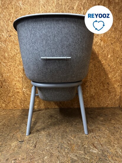 De Vorn POD - grijs - akoestische stoel - belstoel - circulaire stoel