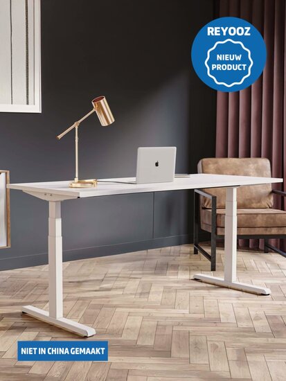 Wit Actiforce Steelforce 1050 laag-hoog bureau of zit-sta bureau