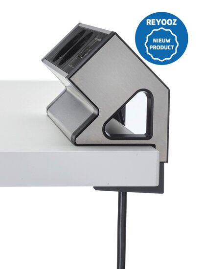 Universele opbouw powerdock zwart - 200mm - USB-A - USB-C - 220v