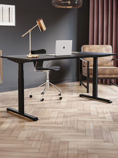 Zwart Actiforce Steelforce 1050 laag-hoog bureau of zit-sta bureau