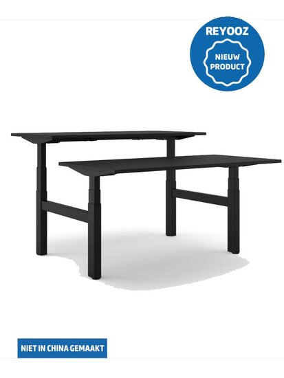 Zwart Actiforce 670 laag-hoog duo bureau of zit-sta duo bureau