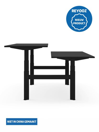 Zwart Actiforce 670 laag-hoog duo bureau of zit-sta duo bureau