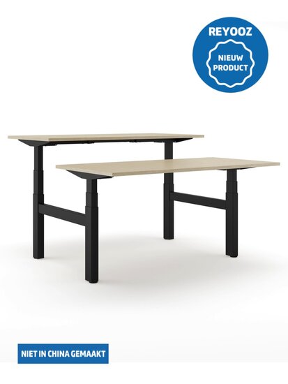 Zwart Actiforce 670 laag-hoog duo bureau of zit-sta duo bureau