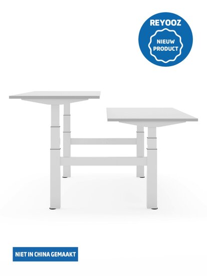 Wit Actiforce 670 duo zit-sta bureau of laag-hoog bureau