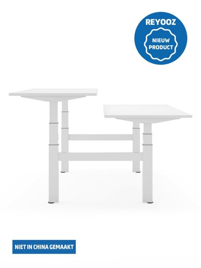 Wit Actiforce 670 duo zit-sta bureau of laag-hoog bureau
