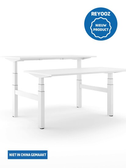 Wit Actiforce 670 duo zit-sta bureau of laag-hoog bureau