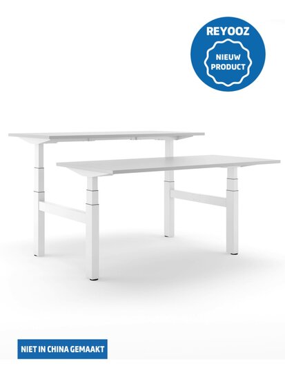 Wit Actiforce 670 duo zit-sta bureau of laag-hoog bureau