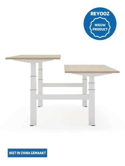 Wit Actiforce 670 duo zit-sta bureau of laag-hoog bureau