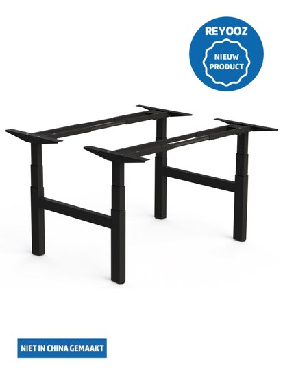 Zwart Actiforce 670 laag-hoog duo bureau of zit-sta duo bureau