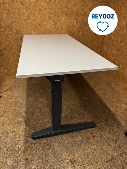 Steelcase Ology zit-sta bureau - 160x80 - zwart - antraciet