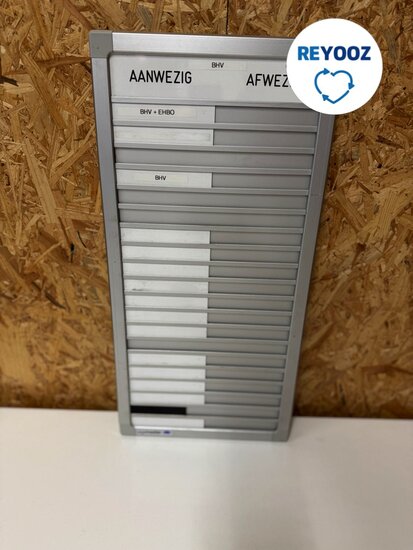 Legamaster aanwezig en afwezig bord 58x24cm - wit