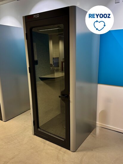 BUSYPOD - grijs - akoestische ruimte - belcel - circulaire bel cel