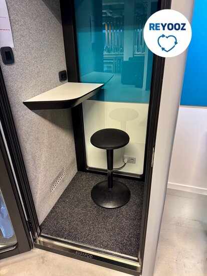 BUSYPOD - grijs - akoestische ruimte - belcel - circulaire bel cel