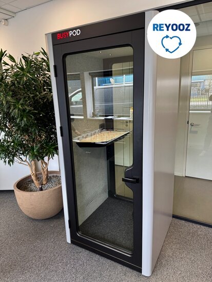 BUSYPOD - grijs - akoestische ruimte - belcel - circulaire bel cel