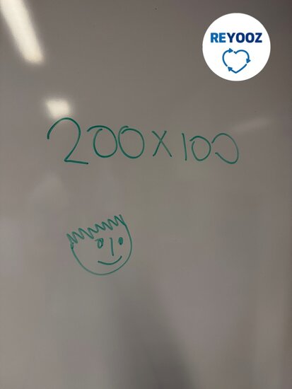 Whiteboard 200x100cm wit magnetisch