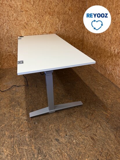 Konig-Neurath zit-sta bureau - 160x80 - zilvergrijs