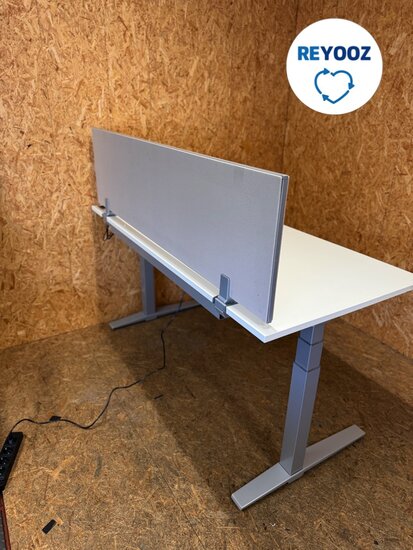 Konig-Neurath zit-sta bureau - 160x80 - zilvergrijs