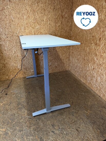 Konig-Neurath zit-sta bureau - 160x80 - zilvergrijs
