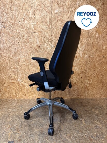 RH Logic 400 - ergonomische bureaustoel - zwart - tweedehands