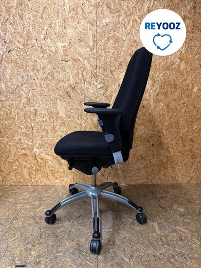 RH Logic 400 - ergonomische bureaustoel - zwart - tweedehands