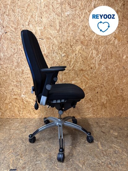 RH Logic 400 - ergonomische bureaustoel - zwart - tweedehands
