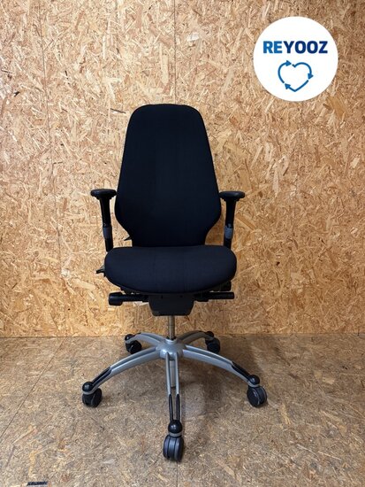 RH Logic 400 - ergonomische bureaustoel - zwart - tweedehands