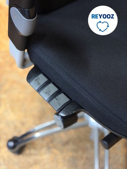 RH Logic 400 - ergonomische bureaustoel - zwart - tweedehands
