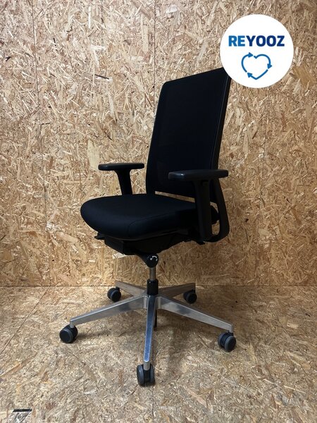 Bureaustoel Gispen Zinn Smart - zwart - re-use Bureaustoel Gispen Zinn Smart - zwart - re-use